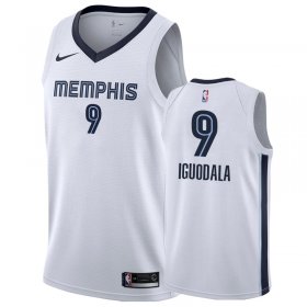 Wholesale Cheap Nike Grizzlies #9 Andre Iguodala White Association Edition Men\'s NBA Jersey