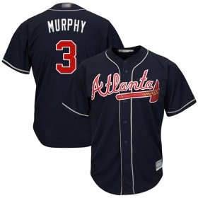 Wholesale Cheap Braves #3 Dale Murphy Navy Blue Cool Base Stitched Youth MLB Jersey