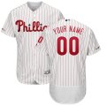 Wholesale Cheap Philadelphia Phillies Majestic Home Authentic Collection Flex Base Custom Jersey White