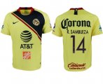 Wholesale Cheap America #14 R.Sambueza Home Soccer Club Jersey