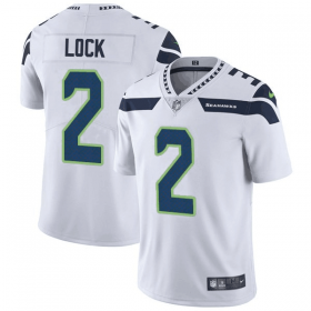 Wholesale Cheap Men\'s Seattle Seahawks #2 Drew Lock White Vapor Untouchable Limited Stitched Jersey