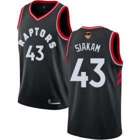 Wholesale Cheap Raptors #43 Pascal Siakam Black 2019 Finals Bound Women\'s Basketball Swingman Statement Edition Jersey