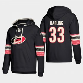 Wholesale Cheap Carolina Hurricanes #33 Scott Darling Black adidas Lace-Up Pullover Hoodie