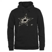 Wholesale Cheap Men's Dallas Stars Black Rink Warrior Pullover Hoodie