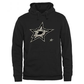 Wholesale Cheap Men\'s Dallas Stars Black Rink Warrior Pullover Hoodie