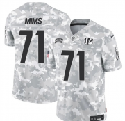 Cheap Men's Cincinnati Bengals #71 Amarius Mims 2024 F.U.S.E Arctic Camo Salute To Service Limited Stitched Football Jersey