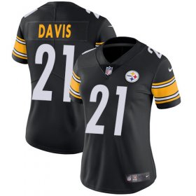 Wholesale Cheap Nike Steelers #21 Sean Davis Black Team Color Women\'s Stitched NFL Vapor Untouchable Limited Jersey