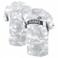 Cheap Men's Los Angeles Rams 2024 Arctic Camo Salute To Service Performance T-Shirt