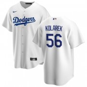 Wholesale Cheap Men's Los Angeles Dodgers #56 Adam Kolarek White Home Jersey