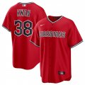 Cheap Men's Cleveland Guardians #38 Steven Kwan Red Cool Base Limited Stitched Baseball Jersey