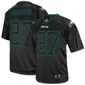 Wholesale Cheap Nike Eagles #27 Malcolm Jenkins Lights Out Black Men\'s Stitched NFL Elite Jersey