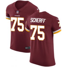 Wholesale Cheap Nike Redskins #75 Brandon Scherff Burgundy Red Team Color Men\'s Stitched NFL Vapor Untouchable Elite Jersey