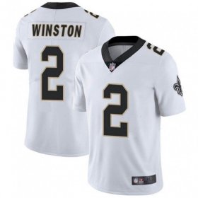 Wholesale Cheap Men\'s New Orleans Saints #2 Jameis Winston White Jersey