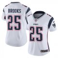 Wholesale Cheap Nike Patriots #25 Terrence Brooks White Women's Stitched NFL Vapor Untouchable Limited Jersey