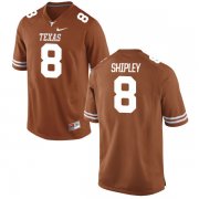 Wholesale Cheap Men's Texas Longhorns 8 Jordan Shipley Orange Nike College Jersey