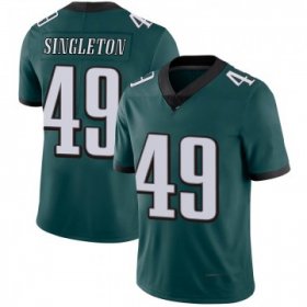 Wholesale Cheap Men\'s Philadelphia Eagles #49 Alex Singleton Green Limited Midnight Team Color Vapor Untouchable Nike Jersey