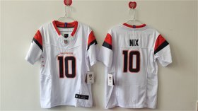 Cheap Women\'s Denver Broncos #10 Bo Nix White 2024 F.U.S.E. Alternate Stitched Jersey(Run Small)