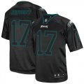 Wholesale Cheap Nike Eagles #17 Alshon Jeffery Lights Out Black Men's Stitched NFL Elite Jersey