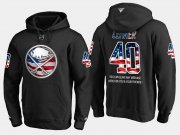 Wholesale Cheap Sabres #40 Robin Lehner NHL Banner Wave Usa Flag Black Hoodie