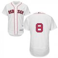 Wholesale Cheap Red Sox #8 Carl Yastrzemski White Flexbase Authentic Collection Stitched MLB Jersey