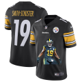 Wholesale Cheap Pittsburgh Steelers #19 JuJu Smith-Schuster Men's Nike Player Signature Moves 2 Vapor Limited NFL Jersey Black