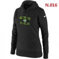 Wholesale Cheap Women's Nike Green Bay Packers Heart & Soul Pullover Hoodie Black