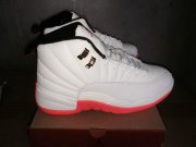 Wholesale Cheap Air Jordan 12 Retro Shoes White Orange