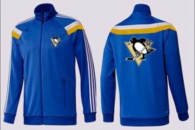 Wholesale Cheap NHL Pittsburgh Penguins Zip Jackets Blue-2