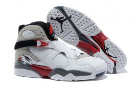 Wholesale Cheap Womens Air Jordan 8 Countdown Pack White/Gray-Red-Black