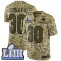 Wholesale Cheap Nike Rams #30 Todd Gurley II Camo Super Bowl LIII Bound Youth Stitched NFL Limited 2018 Salute to Service Jersey