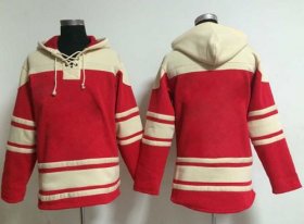 Wholesale Cheap Nationals Blank Red Sawyer Hooded Sweatshirt MLB Hoodie