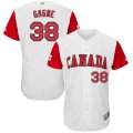 Wholesale Cheap Team Canada #38 Eric Gagne White 2017 World MLB Classic Authentic Stitched MLB Jersey