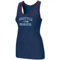 Wholesale Cheap Women's Nike Seattle Seahawks Heart & Soul Tri-Blend Racerback Stretch Tank Top Blue