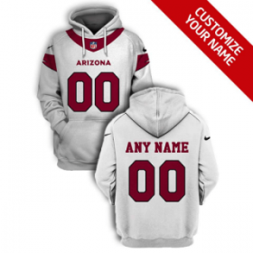 Wholesale Cheap Men\'s Arizona Cardinals Active Player White Custom 2021 Pullover Hoodie