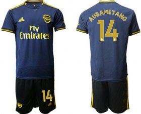 Wholesale Cheap Arsenal #14 Aubameyang Third Soccer Club Jersey