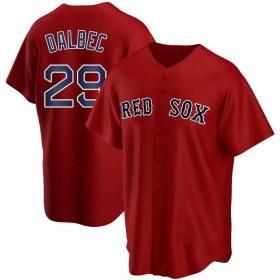 Wholesale Cheap Men\'s Boston Red Sox #29 Bobby Dalbec Red Stitched MLB Cool Base Nike Jersey