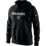 Wholesale Cheap Men's Las Vegas Raiders Nike Black Lockup Pullover Hoodie