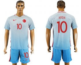 Wholesale Cheap Turkey #10 Arda Away Soccer Country Jersey