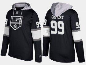 Wholesale Cheap Kings #99 Wayne Gretzky Black Name And Number Hoodie