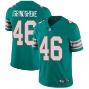 Wholesale Cheap Nike Dolphins #46 Noah Igbinoghene Aqua Green Alternate Youth Stitched NFL Vapor Untouchable Limited Jersey