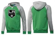 Wholesale Cheap Los Angeles Kings Pullover Hoodie Green & Grey