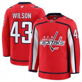 Men\'s Washington Capitals #43 Tom Wilson Red 2024-25 Home Stitched Hockey Jersey