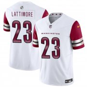 Cheap Men's Washington Commanders #23 Marshon Lattimore White 2024 F.U.S.E. Vapor Limited Stitched Football Jersey