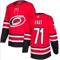 Wholesale Cheap Men's Carolina Hurricanes #71 Jesper Fast Red Stitched Jersey