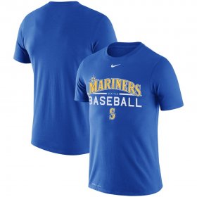 Wholesale Cheap Seattle Mariners Nike Practice Performance T-Shirt Royal