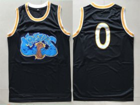 Wholesale Cheap Monstars 0 Black Space Jam Stitched Movie Jersey