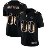 Wholesale Cheap New Orleans Saints Custom Carbon Black Vapor Statue Of Liberty Limited NFL Jersey