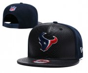 Wholesale Cheap NFL Houston Texans Team Logo Navy Silver Adjustable Hat YD