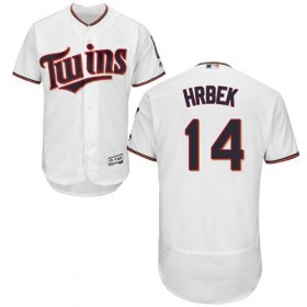 Wholesale Cheap Twins #14 Kent Hrbek White Flexbase Authentic Collection Stitched MLB Jersey