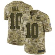 Wholesale Cheap Nike Chiefs #10 Tyreek Hill Camo Men's Stitched NFL Limited 2018 Salute To Service Jersey